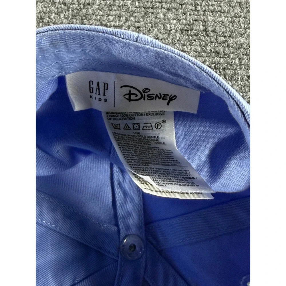 Gap Kids Disney Mickey Mouse Baseball Hat Light Blue Adjustable Cotton Cap
